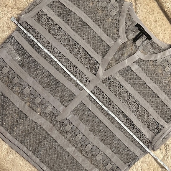 BCBGMAXAZRIA NAHLA Lace and Silk Top - Picture 5 of 7